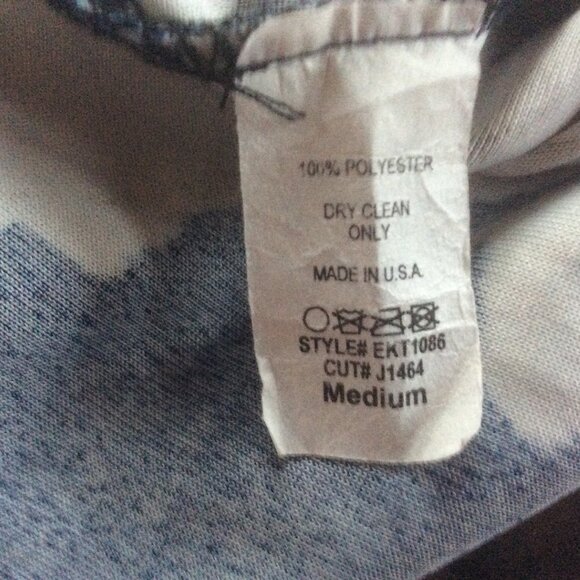 Egs By Eloges Navy Floral Body Silver Velvet Sleeve Bomber Jacket Size Medium - Picture 4 of 4